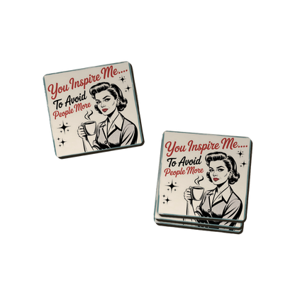 Retro Attitude Coasters  - 12 Designs