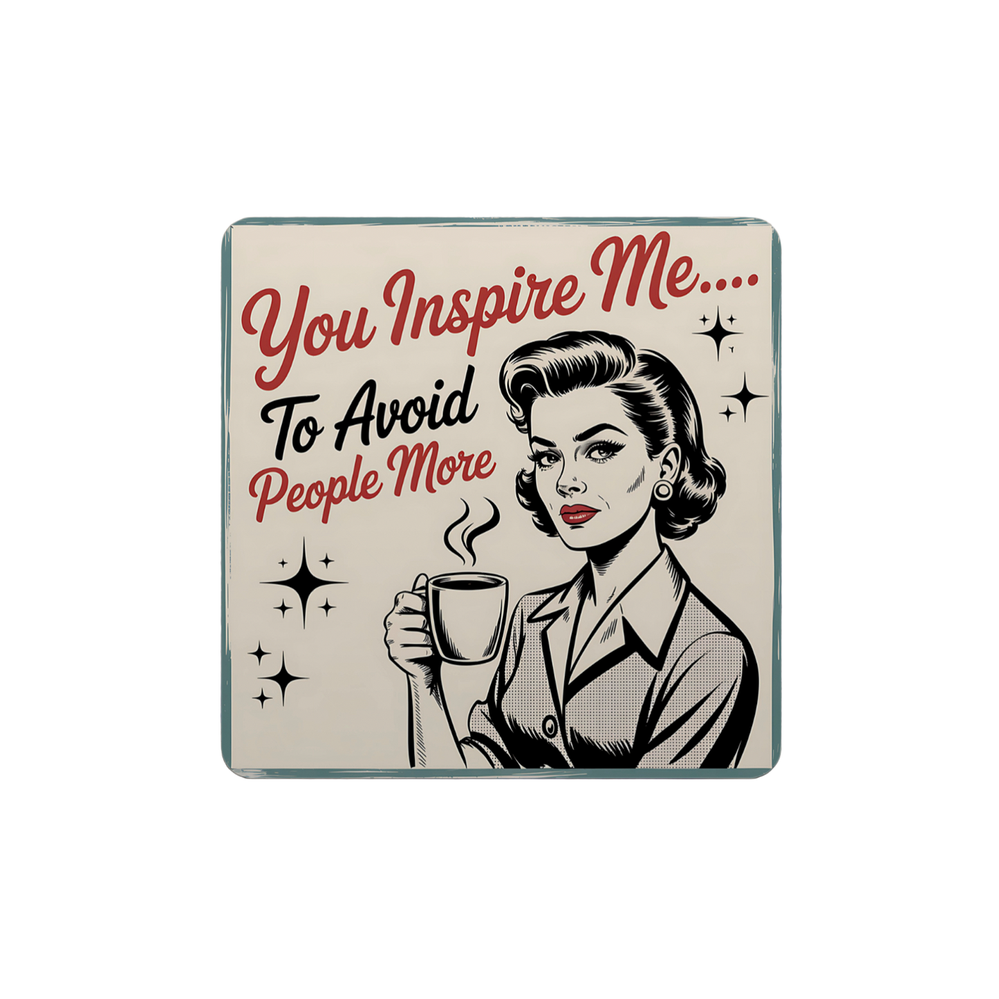 Retro Attitude Coasters  - 12 Designs