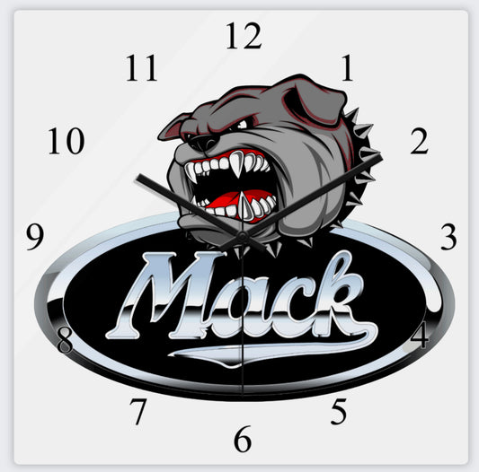 Mack Metal Clock