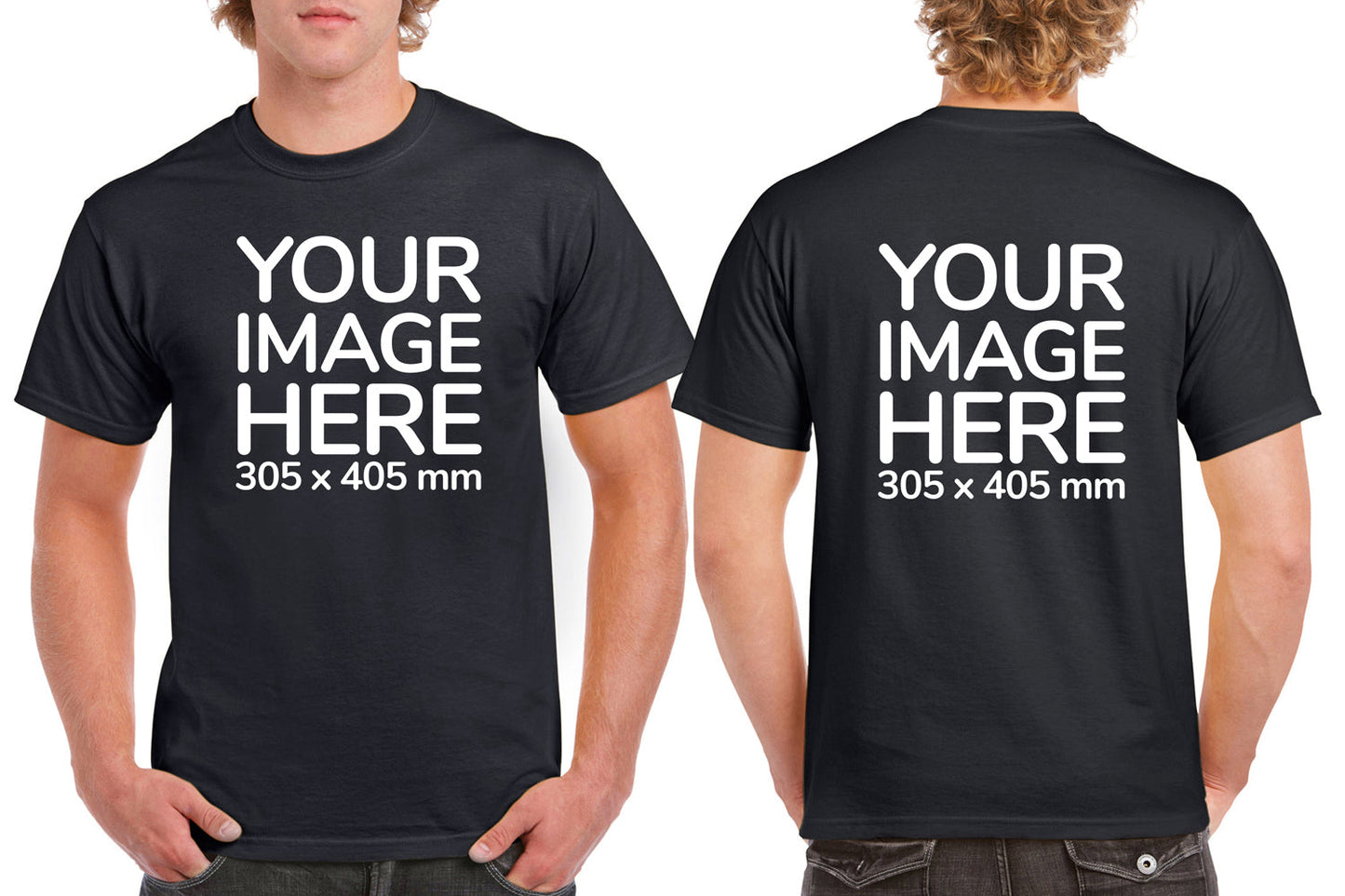 Men's Tee Shirt Front & Back
