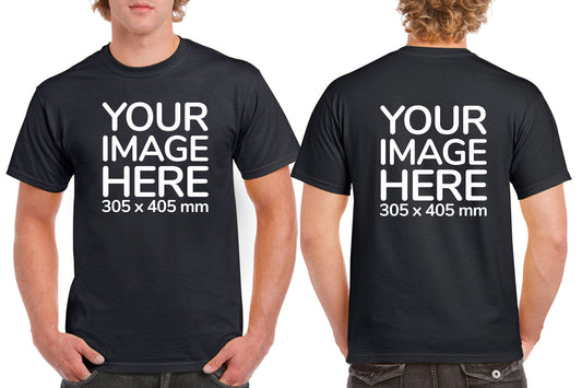 Men's Tee Shirt Front & Back