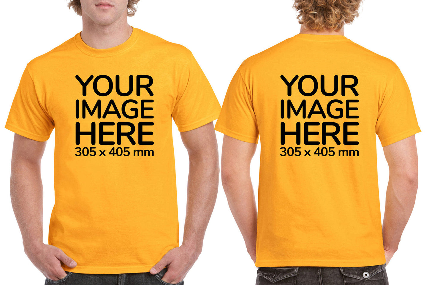 Men's Tee Shirt Front & Back