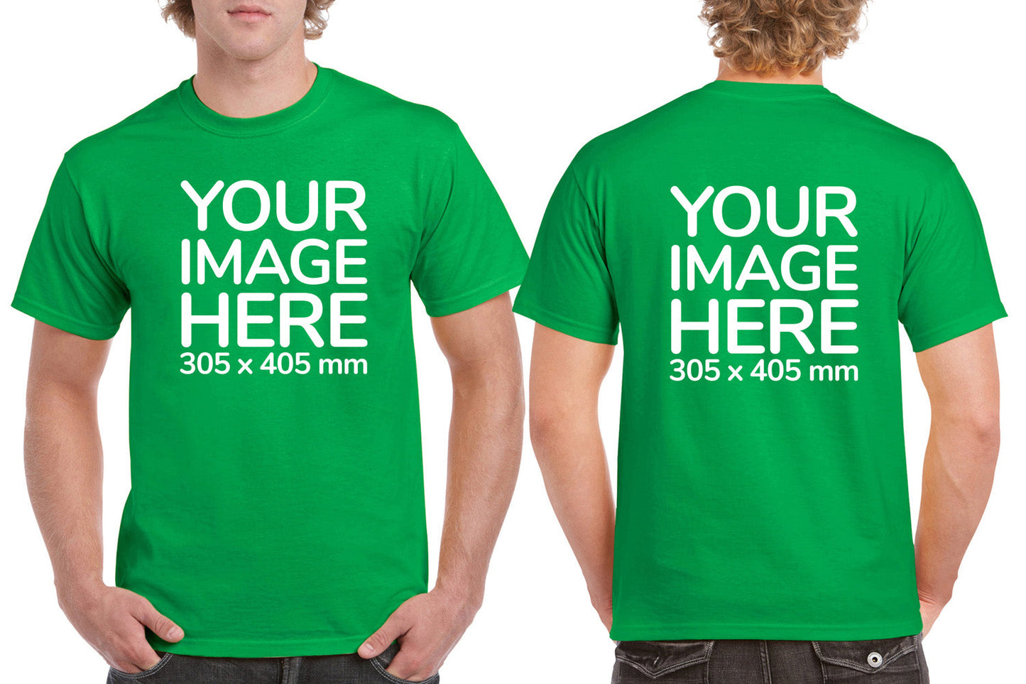 Men's Tee Shirt Front & Back