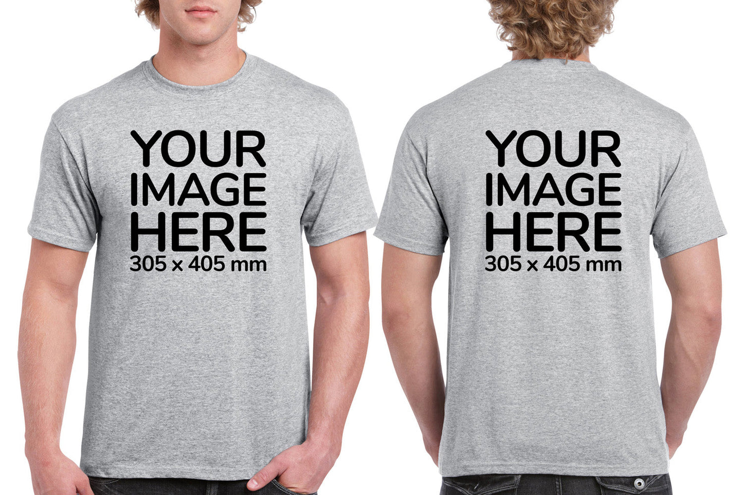 Men's Tee Shirt Front & Back