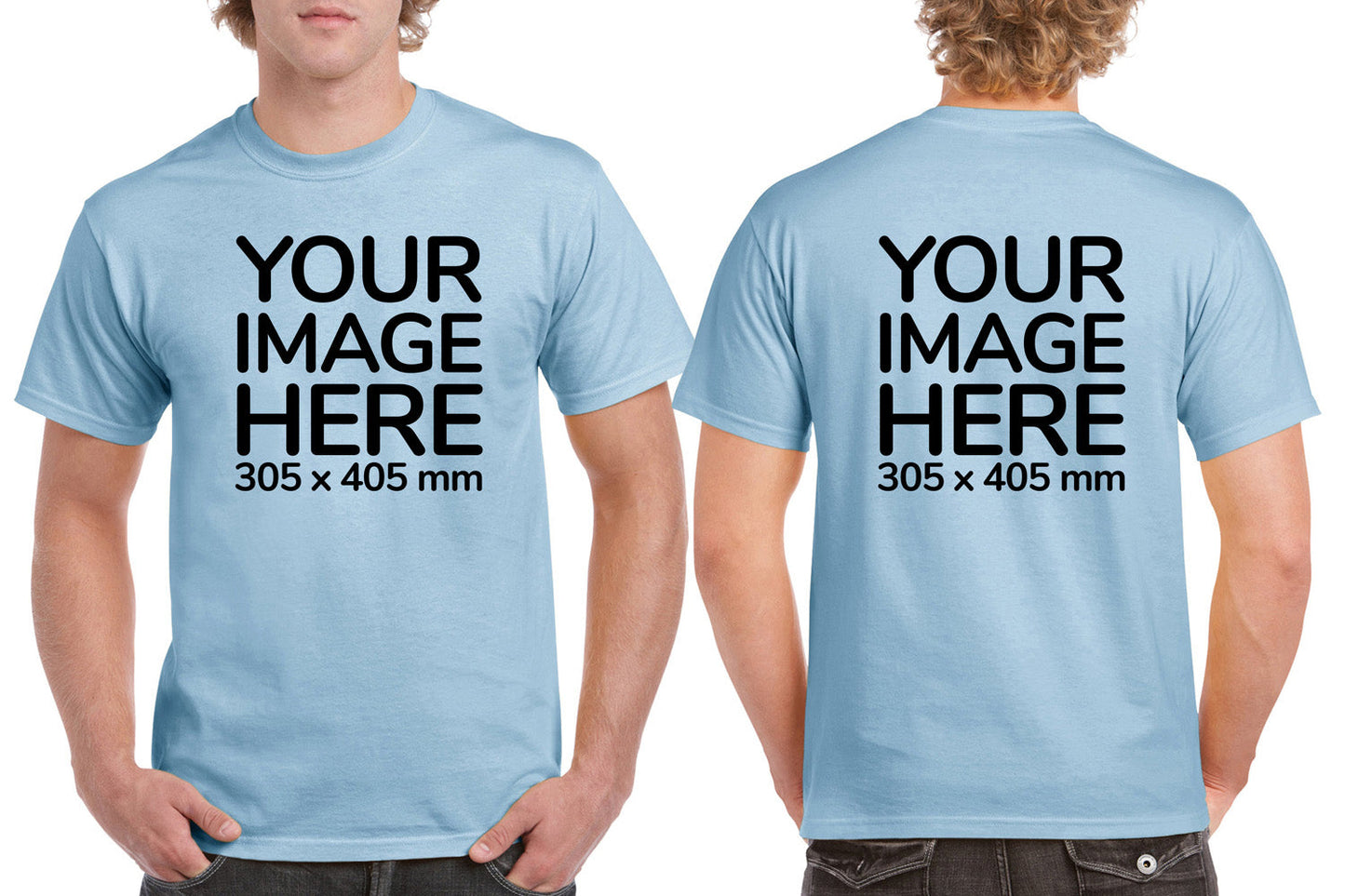 Men's Tee Shirt Front & Back