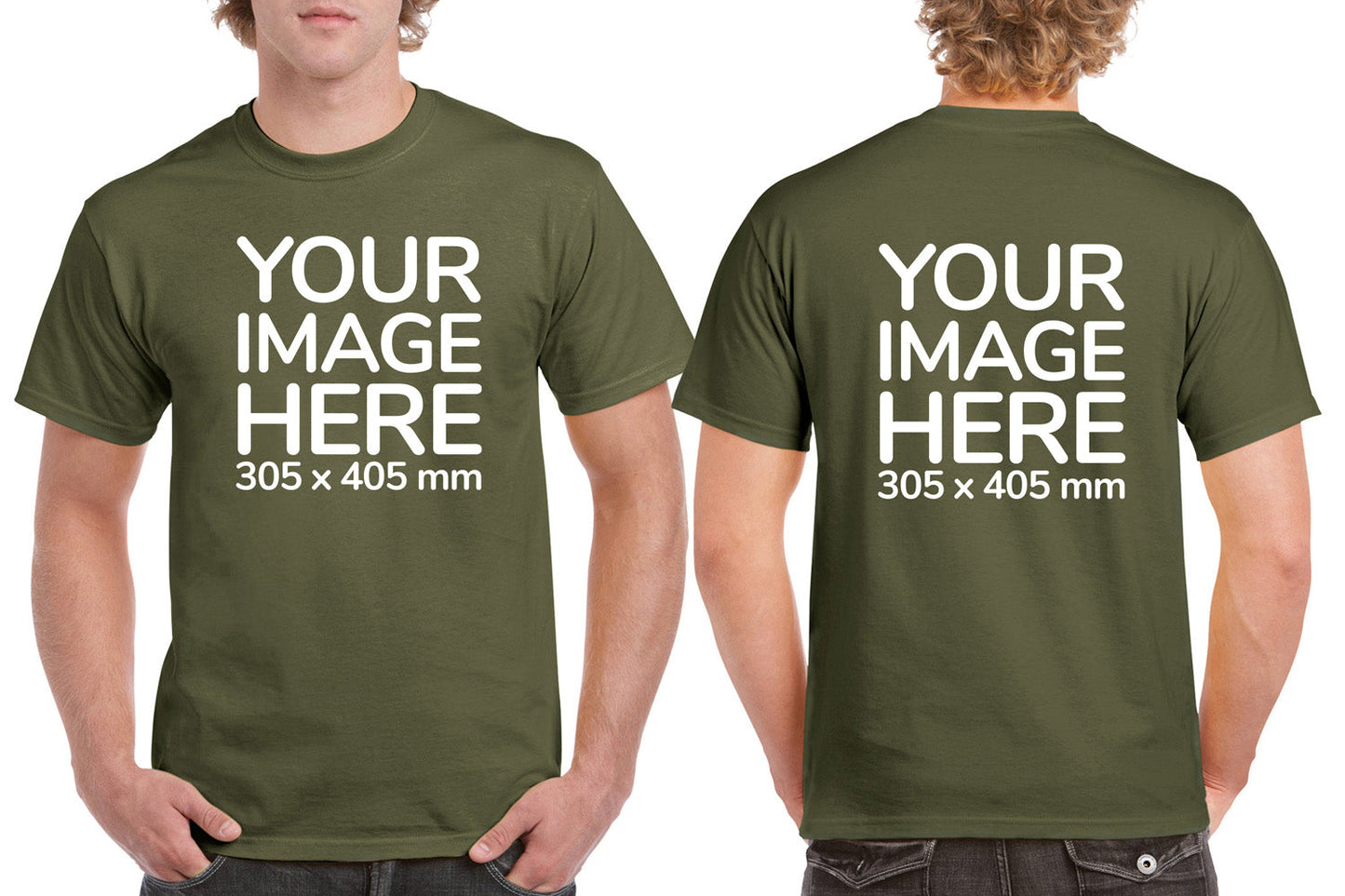 Men's Tee Shirt Front & Back