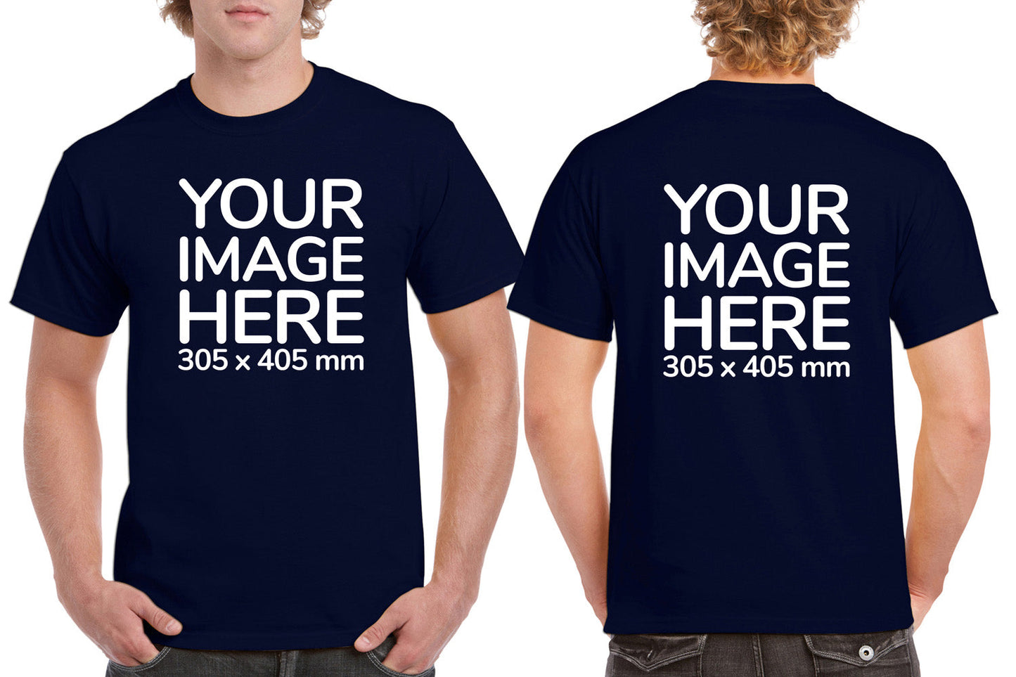Men's Tee Shirt Front & Back