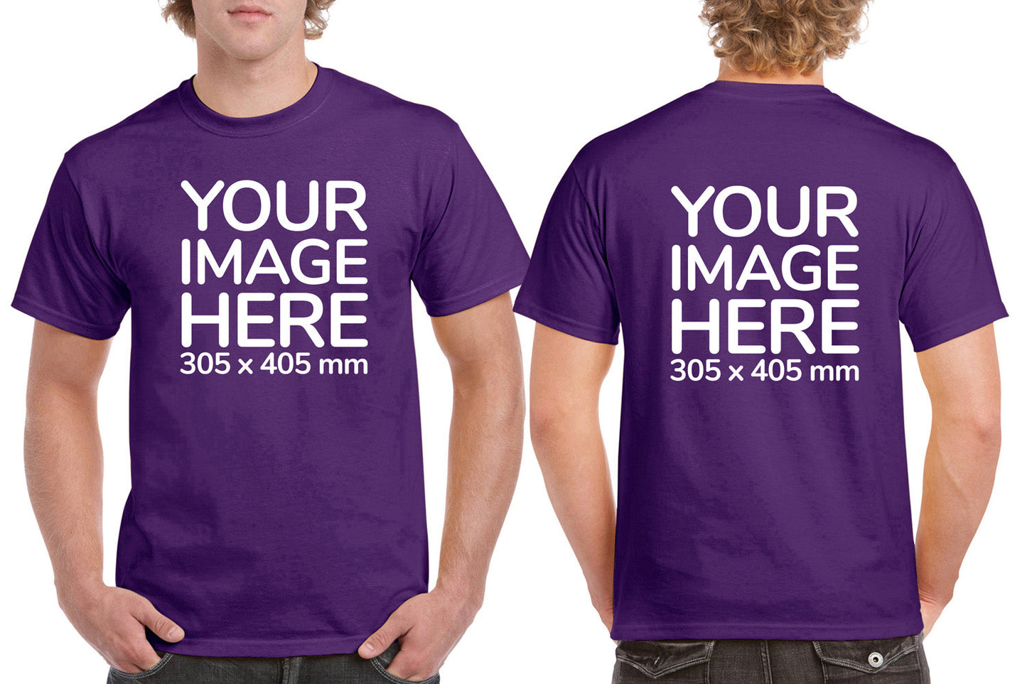 Men's Tee Shirt Front & Back