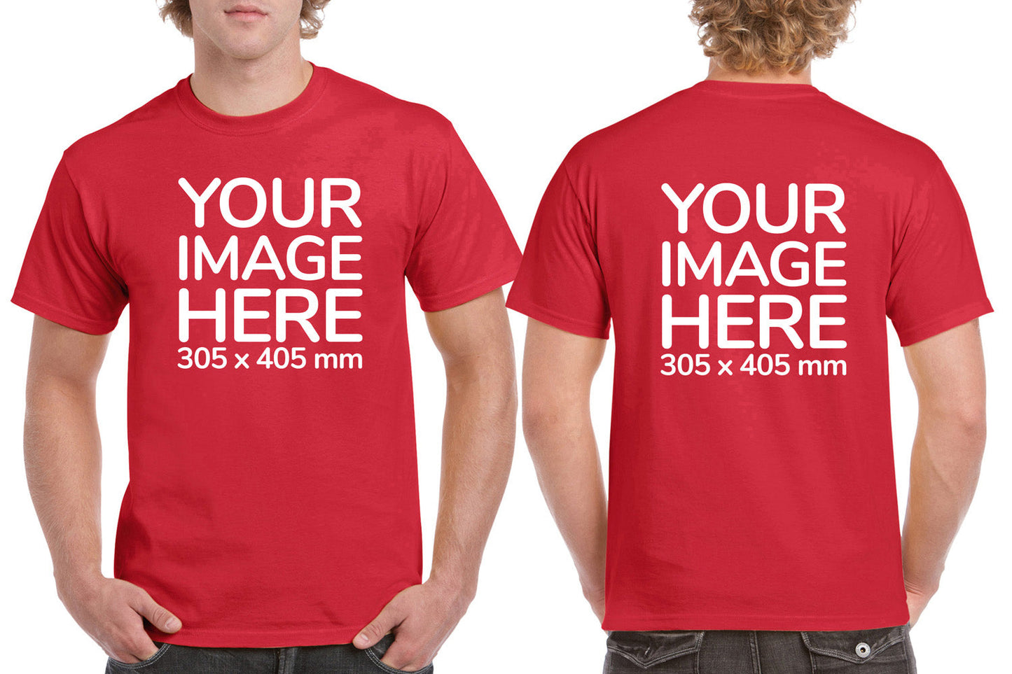 Men's Tee Shirt Front & Back
