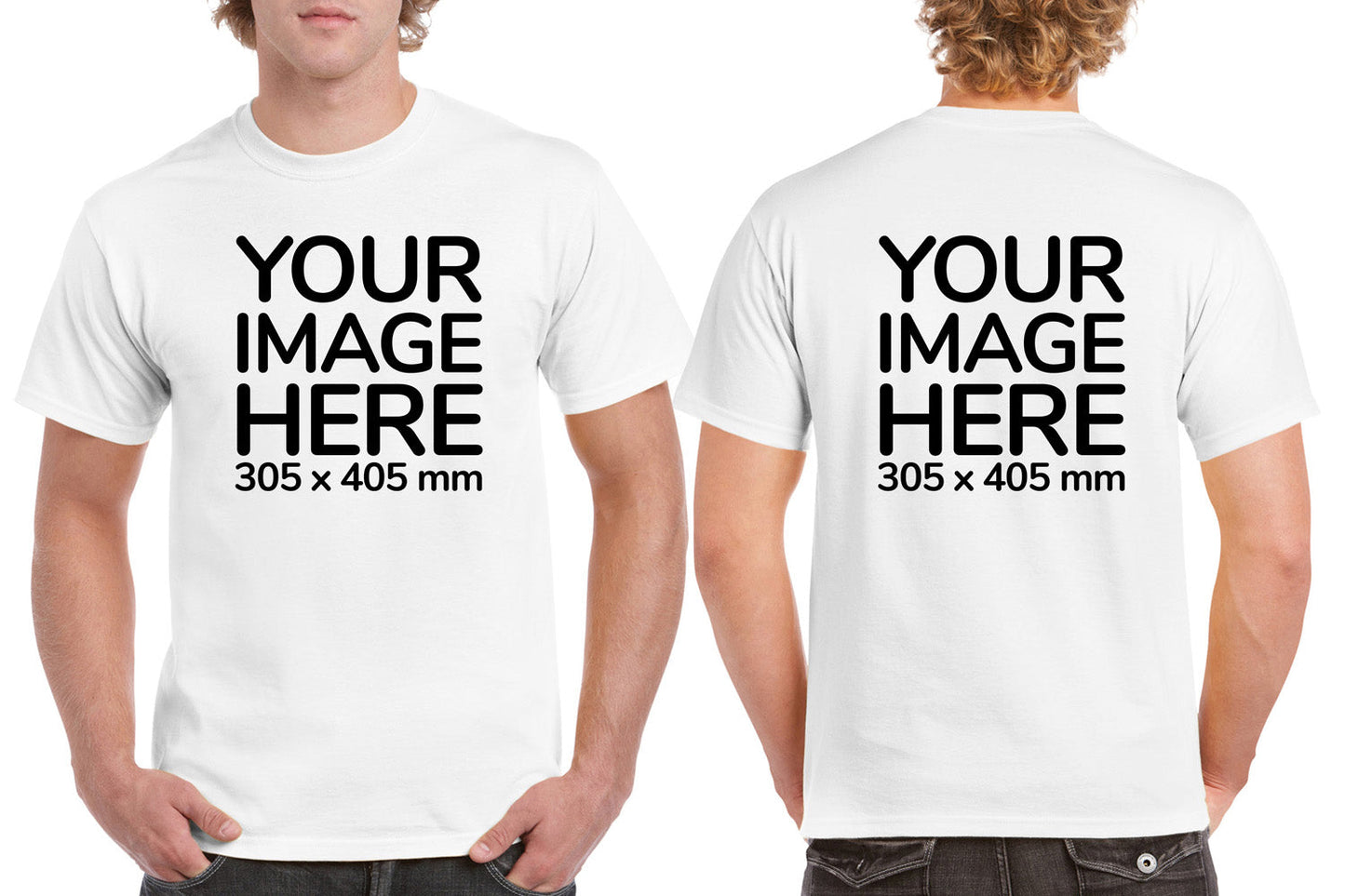 Men's Tee Shirt Front & Back