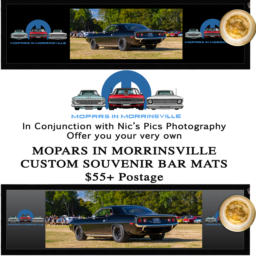 Mopars In Morrinsville Custom Souvenir Bar Mat Long